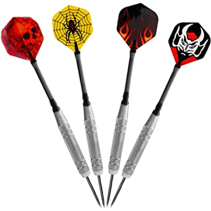 Karella Steeldarts 24 St. in Großbox, 19g, Messingbarrel mit Alushaft, 2 BA Kleingewinde – Bild 2