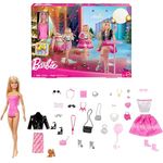 Barbie JFL63, Adventskalender mit 24 stilvollen Überraschungen für modische Looks