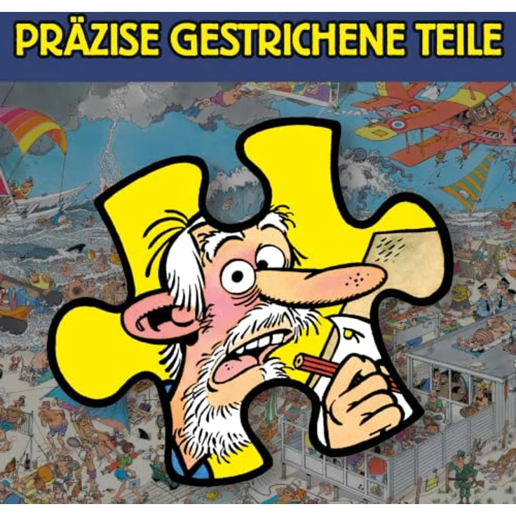 Jan van Haasteren At the Beach, 1500 Teile Comic Puzzle in limitierter Auflage mit detailreicher Strandszene und humorvollen Charakteren – Bild 6