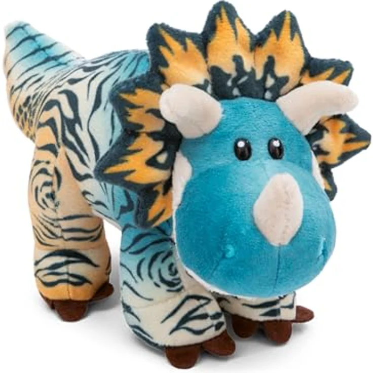 NICI Kuscheltier Dino Cerastupsy 20cm - Flauschiges Dino Stofftier aus recycelten Materialien, All-Over Druck Körper - 49466 – Bild 1