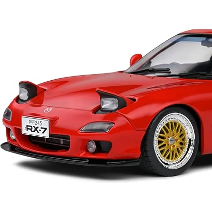 Solido Mazda RX-7 FD RS (1994, rot), Diecast Modellauto im Maßstab 1:18 mit beweglichen Türen und lenkbarer Vorderachse, ideal für Sammler & JDM-Fans – Bild 5