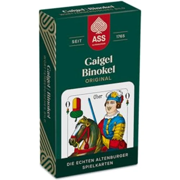 ASS Altenburger FSC Gaigel/Binokel, württembergisches Bild in Faltschachtel, White, umweltfreundliche Spielkarten aus FSC-zertifiziertem Material