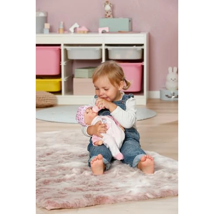 Baby Born Babypuppe Anna Rosé, 36 cm mit weichem Stoffkörper und Schlafaugen, inkl. Strampler und Mütze – Bild 8