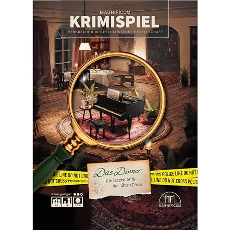 MAGNIFICUM Krimispiel: Das Dinner - Die letzte Arie der Alten Dame, Detektivspiel, Escape Room Spiel ab 14 Jahre, Realitätsnahes Krimispiel für zu Hause, von echten Kriminologen getestet – Bild 1