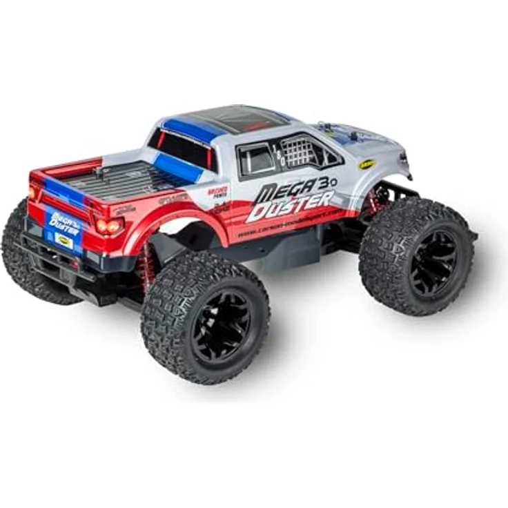 Carson 500404292 1:10 Mega Duster 3.0 2.4G 100% RTR Offroad Truggy, inkl. Batterien, LED-Scheinwerfer, langanhaltender Fahrspaß – Bild 3
