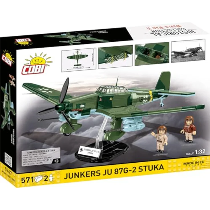 COBI Junkers JU 87 G-2 STUKA, Modellflugzeug aus Bausteinen, made in EU – Bild 3