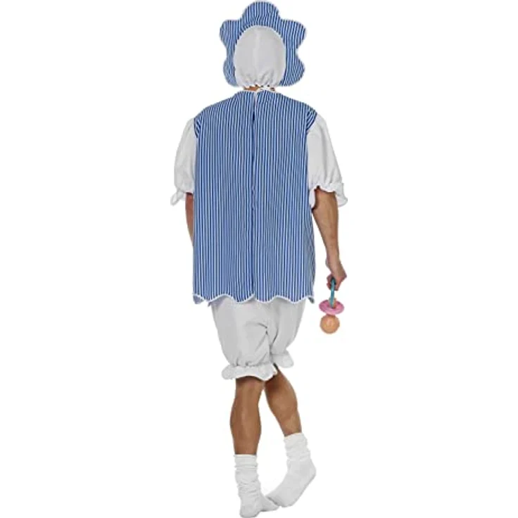Wilbers Herren-Kostüm Baby Boy, blau mit Mütze, Größe 58 - 60, für humorvolle Anlässe – Bild 4