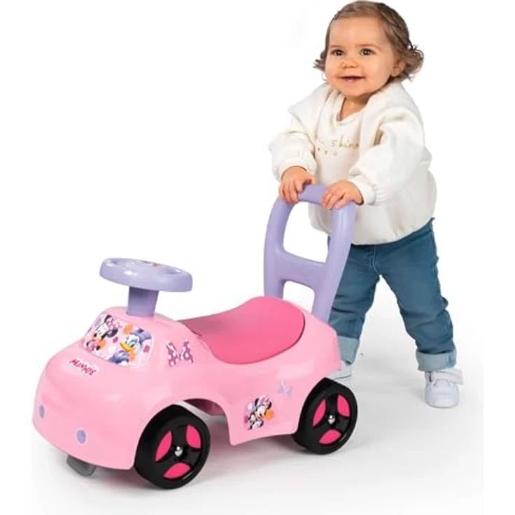 Smoby Minnie Maus Rutscher, wendiges Kinderfahrzeug mit Hupenlenkrad, Rückenstütze, Staufach und Kippschutz, für Kinder ab 10 Monaten – Bild 5