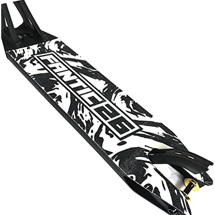 Fantic26 Stuntscooter Fantic26 Stunt-Scooter Griptape 58,5cm x 15,5cm Swirl Schwarz/Weiß, reißfestes/wasserfestes PVC Material – Bild 4