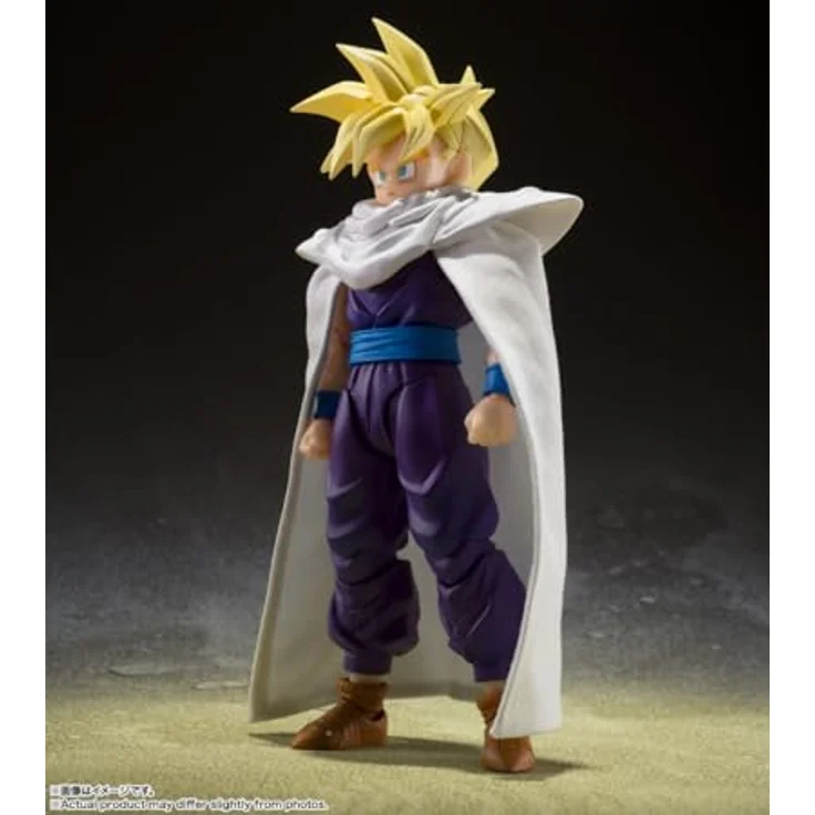 TAMASHII NATIONS Dragon Ball Z Super Saiyan Son Gohan, S.H.Figuarts Actionfigur, 10,9 cm groß, mit 4 Gesichtsausdrücken und 4 Händen, offiziell lizenziert – Bild 2