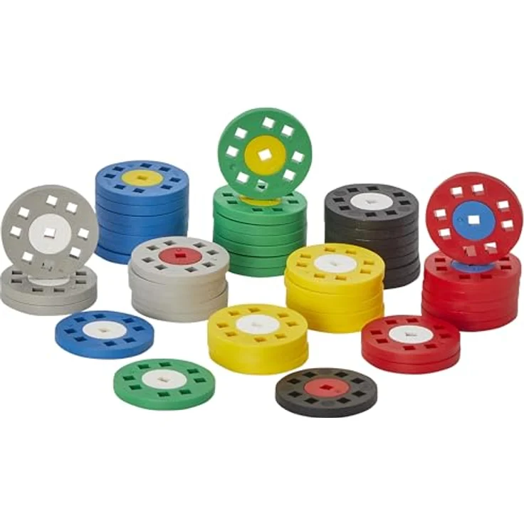 Plus-Plus Big Large Wheel Mix, 48 Teile Bauset für Kinder - Ineinandergreifende Bausteine, fördert STEM-Fähigkeiten, 100% recyclebar – Bild 1
