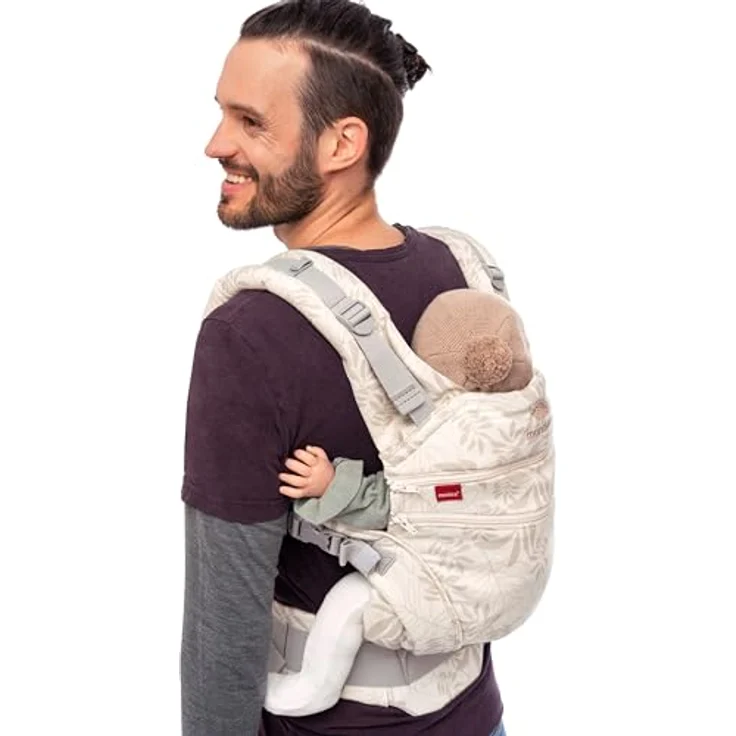 Manduca Babytrage XT, All-in-One-Trage aus Bio-Baumwolle mit stufenlos verstellbarer Sitzbreite und drei Tragepositionen, geeignet für 3.500 bis 20 kg, ergonomisch und hüftgesund – Bild 6