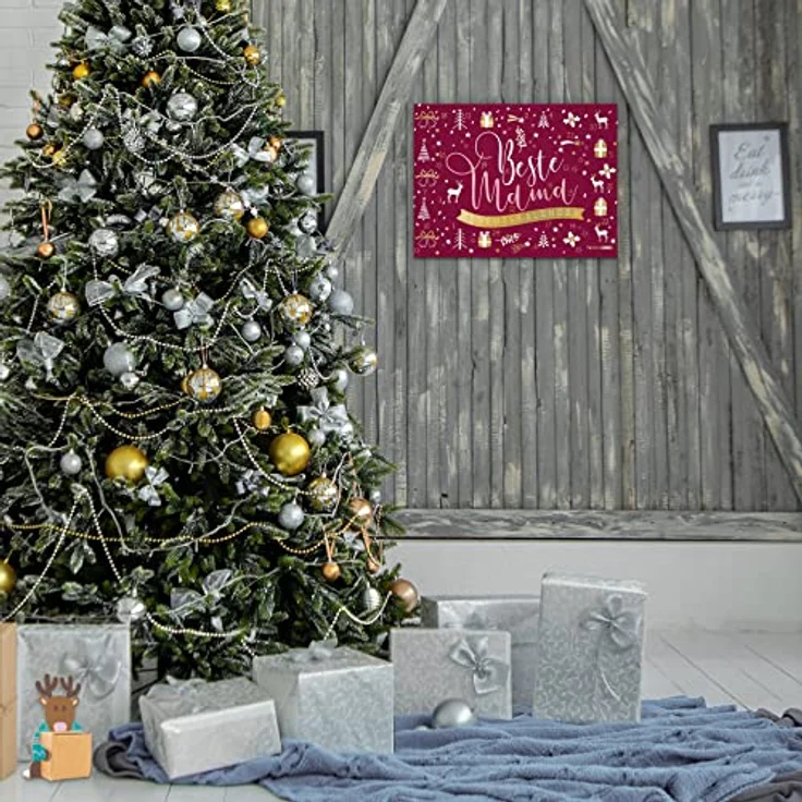 itenga Adventskalender Beste Mama rot gold, mit 24 Überraschungen - Preisvergleich – Bild 6