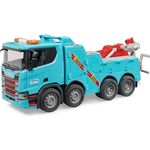 bruder Berge- und Abschlepp LKW Scania Super 560R, Spielzeugauto mit Licht- und Soundmodul