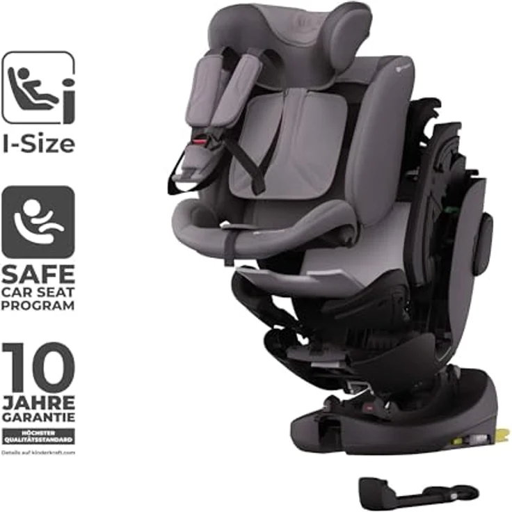 Kinderkraft Endura Safe Modular System, 3-in-1 Babyschale I-LITE, Kindersitz I-FIX ENDURA SAFE und Isofix Basis, für Kinder von 0 bis 12 Jahre, i-Size konform – Bild 3