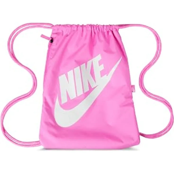 Nike Sportswear NK HERITAGE DRAWSTRING, Turnbeutel aus Polyester mit Logodruck, leicht und formstabil