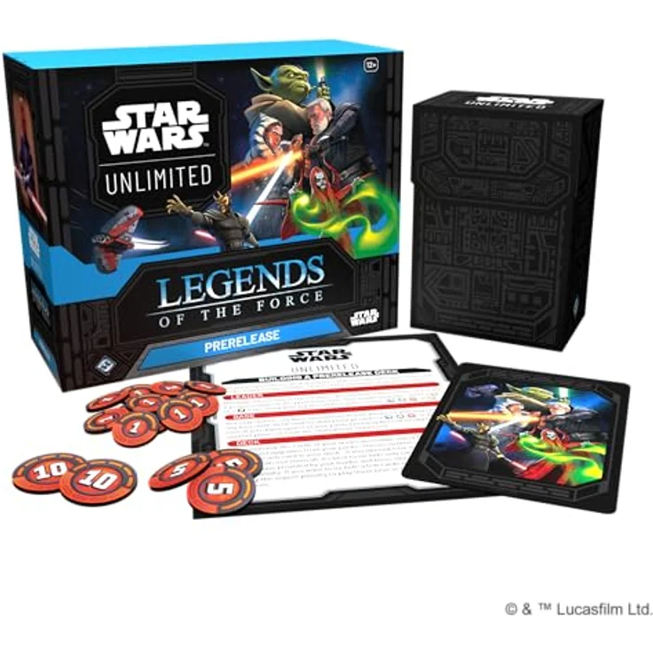 Asmodee FFG - Star Wars: Unlimited Trading Card Game - Legends of The Force - Pre Release Box mit 6 Booster Packs, exklusive Promo-Karten, für 2+ Spieler, Englisch, Alter 12+ – Bild 2