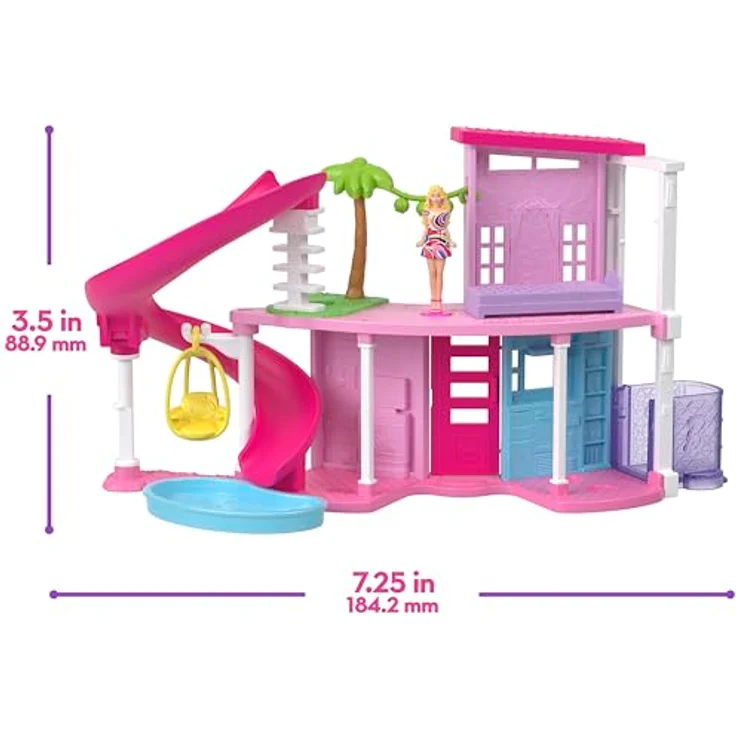 Barbie Mini Barbieland Traumhaus, Puppenhaus mit Überraschungs-Minipuppe, zufälliges Modell – Bild 2