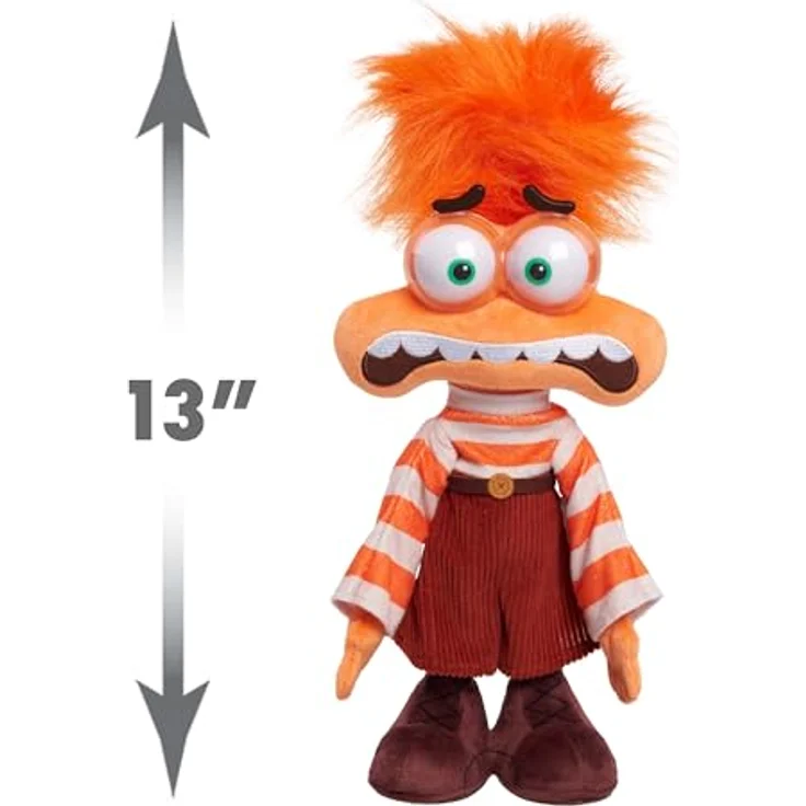 Just Play Ltd. Inside Out 2 Interaktive Orange Plüsch Fear Maskottchen, 32 cm, mit beweglichen Armen und sprachaktivierten Reaktionen – Bild 4