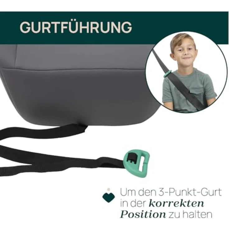 Chicco Quasar I-Size, Kindersitzerhöhung für Kinder von 125 bis 150 cm, weich gepolsterte Armlehnen – Bild 4