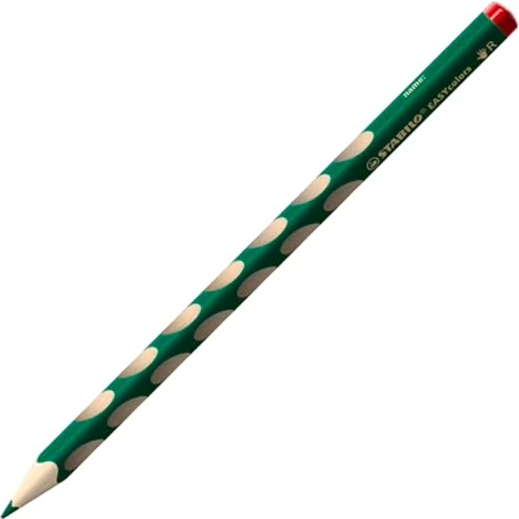 STABILO Ergonomischer Buntstift für Rechtshänder - STABILO EASYcolors - 12er Pack mit Spitzer - Spezialfarben – Bild 2