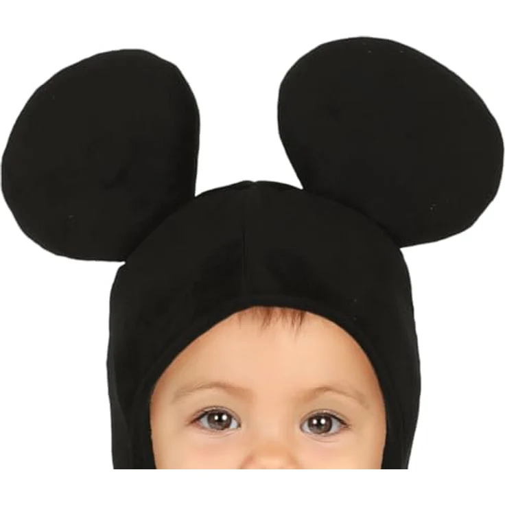 Guirca 88376 - Mickey Mouse Kostüm für Neugeborene 12/24 Monate, rot, schwarz und gelb, 1-2 Jahre – Bild 5
