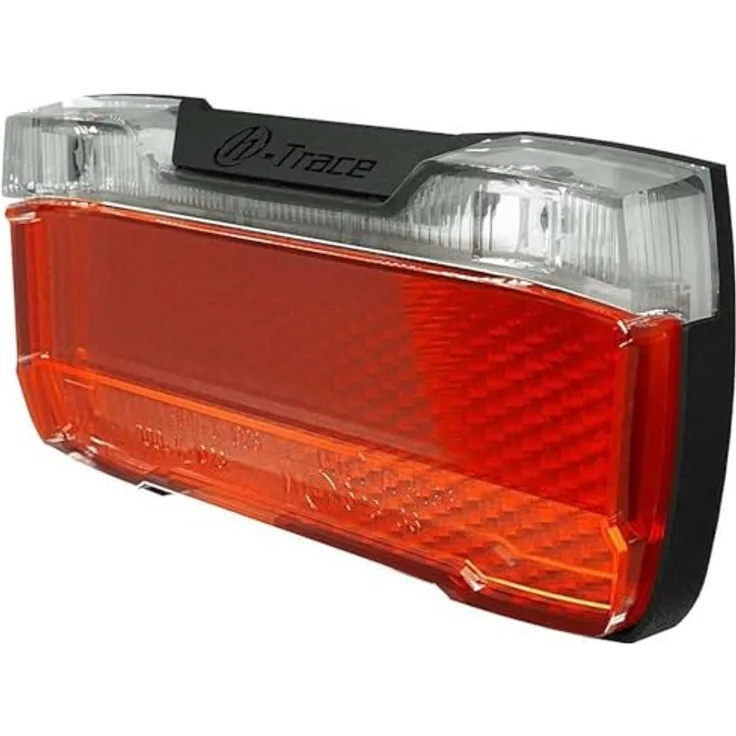 HERRMANS H-Trace E-Bike Rücklicht, 50mm mit 2 LEDs und Standlicht, Schwarz, für E-Bike 6-12V