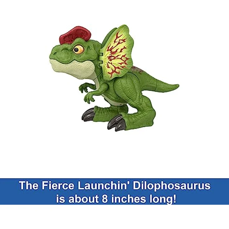 Jurassic World Interaktiver Dilophosaurus, akustische Sammelfigur mit Projektilewerfer – Bild 5