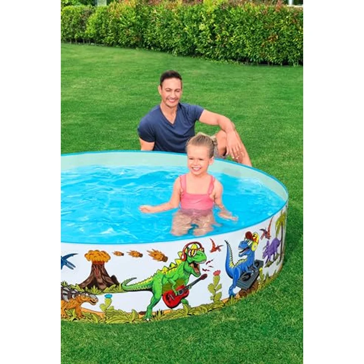 Bestway Fill 'n Fun Planschbecken Dinosaurier, Ø 183 x 38 cm – Bild 3