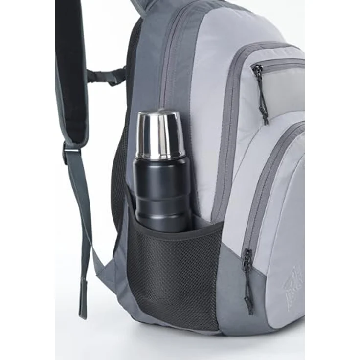 Nitro Snowboards Rucksack Stash, Schul- und Freizeitrucksack mit 15" Laptopfach, Organizer-Fach und Thermotasche, schwarz – Bild 5