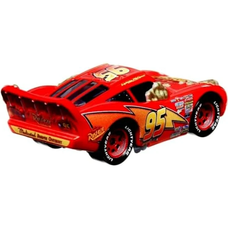 Disney Cars Cactus Lightning McQueen HTX85, Spielzeug-Rennwagen Maßstab 1:55 aus Druckguss, geeignet für Kinder ab 3 Jahren – Bild 4