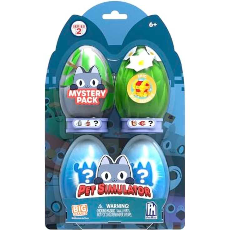 BOTI Pet Simulator: Core Minifigure 4-Pack Wave 2 Assortment, Sammelfiguren set mit 4 verschiedenen Designs – Bild 1