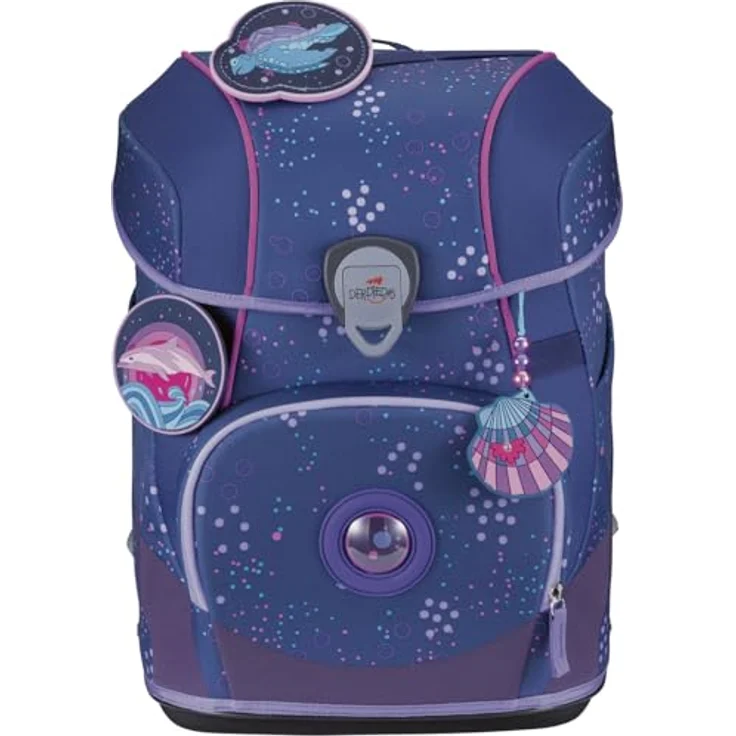 DerDieDas® Schulrucksack ErgoFlex Tiny Set, modischer Rucksack mit verstärktem Taschenboden und smartem Innenleben, schwarz – Bild 2