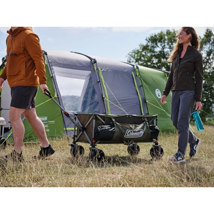 Coleman Ultimate Terrain Bollerwagen, 180 kg Tragkraft, 132 L Volumen, klappbar, grün-grau-schwarz – Bild 15