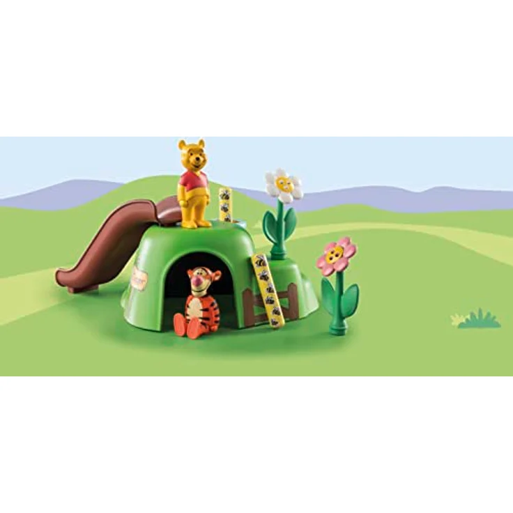 PLAYMOBIL 71317 1.2.3 & Disney: Winnies Tiggers Bienengarten Spielset, mit Bienenhüpfstäben und Steckblumen, mehrfarbig – Bild 9