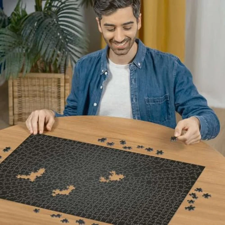 Ravensburger Puzzle 12000054 - Krypt Puzzle Schwarz - 736 Teile für Erwachsene ab 14 Jahren, schweres Einfarbiges Puzzle – Bild 4