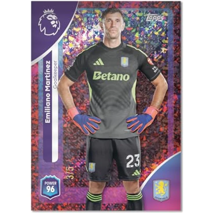 Topps Premier League Super Tin (PL25-05), exklusive Sammeldose mit 45 Basiskarten und 5 speziellen Einsteckkarten, limitierte Auflage – Bild 5