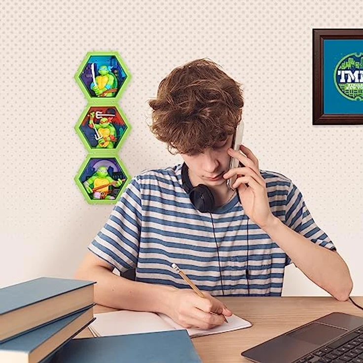 PODS 4D Ninja Turtles Leonardo | Einzigartige zusammensteckbare Wackelfigur zum Sammeln, die aus ihrer Welt in Ihre platzt, Wand- oder Regaldisplay | Spielzeug und Geschenke | Serie 1 Nr. 431 – Bild 4