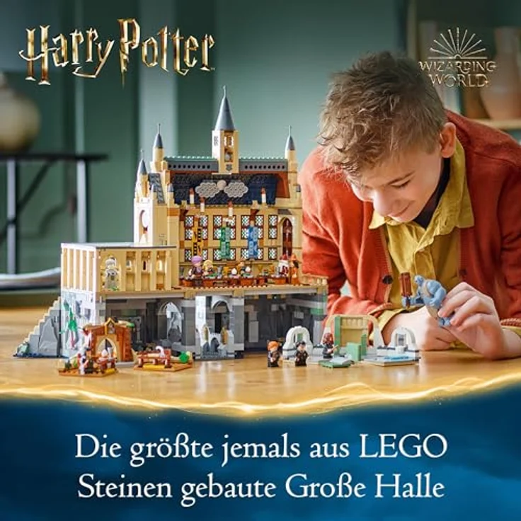LEGO Harry Potter Schloss Hogwarts: Die Große Halle, Zauberer-Spielzeug zum Sammeln, mit 11 Minifiguren inklusive Hermine Granger, magisches Geschenk für Jungen und Mädchen, 76435 – Bild 2