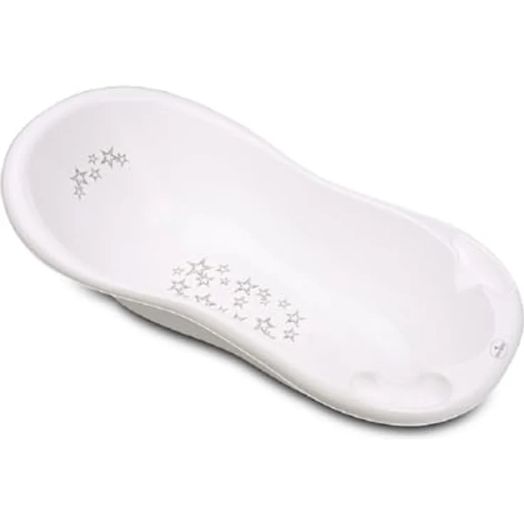 Lorelli Baby Badewanne 100 cm mit Anti-Rutsch-Matte, Wasserablauf, Ablagefächer – Bild 1