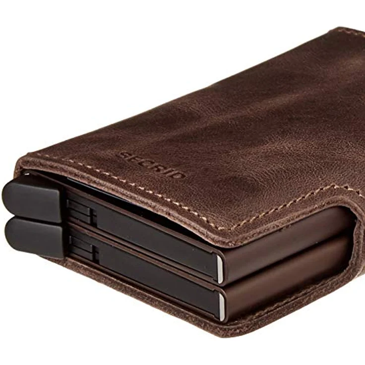 Secrid Vintage Twinwallet Leder Börse mit RFID Schutz 7 cm Chocolate - Preisvergleich – Bild 2