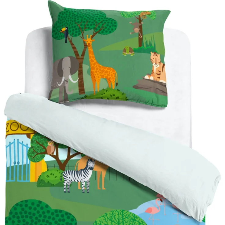 Zoo Bettwäsche Digitaldruck ESPiCO Sleep and Dream 135 x 200 + 80 x 80 cm – Bild 2
