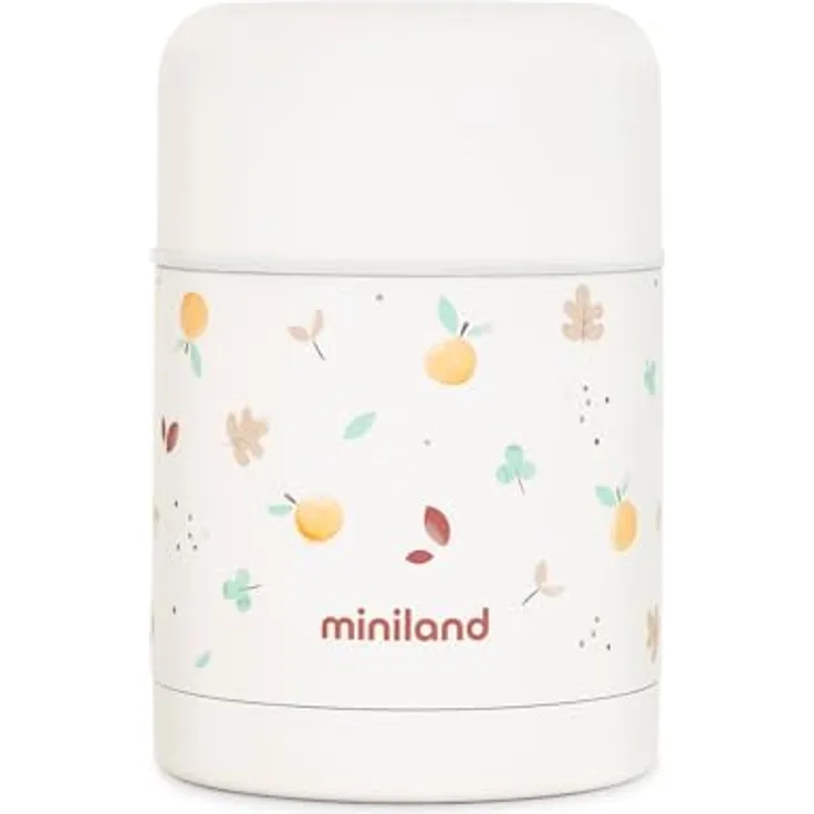 Miniland Food Thermy Valencia, Babynahrungsbehälter aus Edelstahl, 600 ml, hält Speisen bis zu 24 Stunden temperaturkonstant