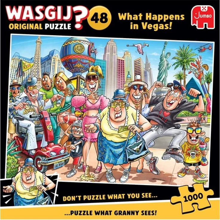 Wasgij Original 48 What Happens in Vegas!, Puzzle mit 1000 Teilen für kreative Denker – Bild 6