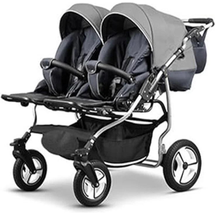 Elcar Zwillingskinderwagen 4 in 1 Twin Star inkl. Autositze - 13 Teile - in 16 Farben – Bild 3