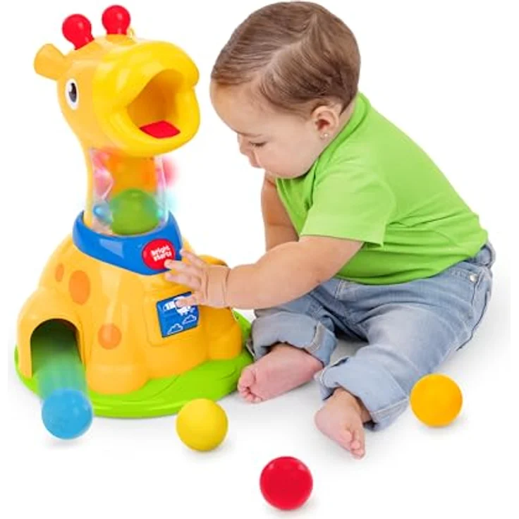 Bright Starts Spinnin' Spots Giraffenball Spielspielzeug mit Musik und Licht, für Ursache & Wirkung und Feinmotorik, ab 6 Monaten, Unisex – Bild 3