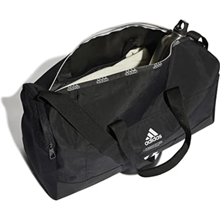 adidas Performance Sporttasche 4ATHLTS DUFFELBAG M, Mittelgroße Duffelbag aus strapazierfähigem Recyclingmaterial, schwarz - Preisvergleich – Bild 5