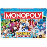 Monopoly Sonic Brettspiel, ab 8 Jahren, Deutsch - Einzigartiges Spielerlebnis mit beliebten Videospielcharakteren