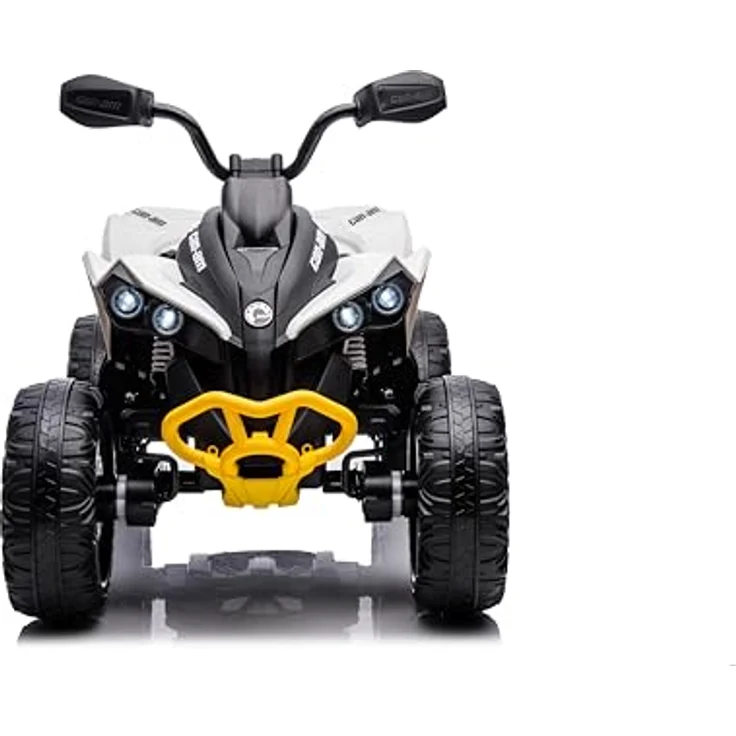 FINOOS Kinder-Elektroquad 24V, Can-am Renegade Kinder-Elektroauto 24V, LED-Leuchten, 4 x 200W-Motoren, 24V 7Ah Batterie, weiche Eva-Räder (Weiß) – Bild 2
