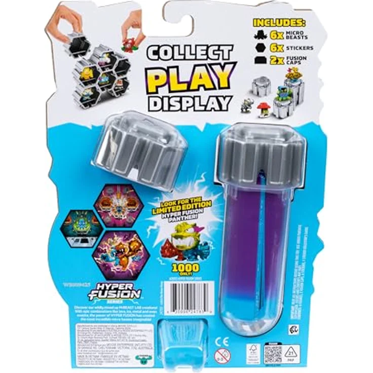 Moose Toys MrBeast Lab Swarms Serie 3, 6er-Pack mit 6 Hyper Fusion Figuren und 2 Display-Podiumen, inkl. Sammel-Guide – Bild 7